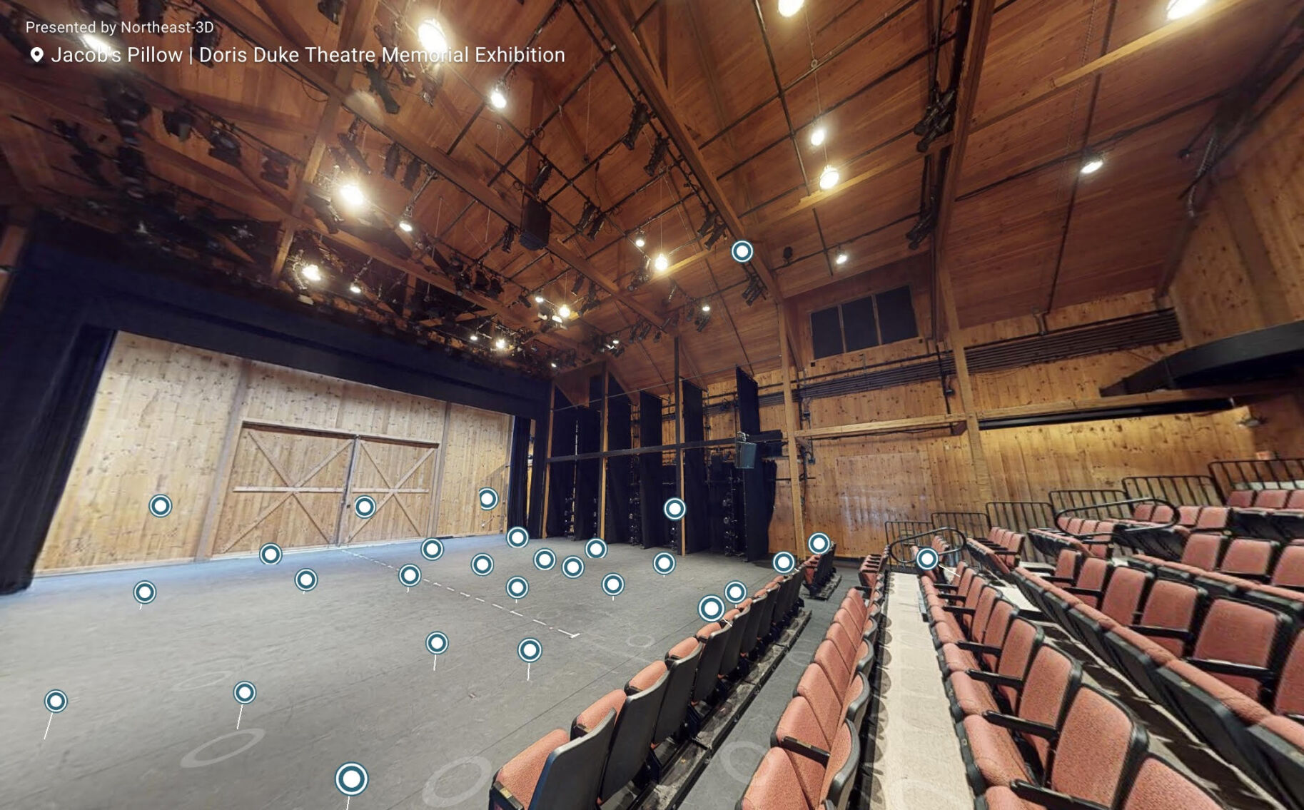 Doris Duke Theatre, Jacob’s Pillow 3-D interactive